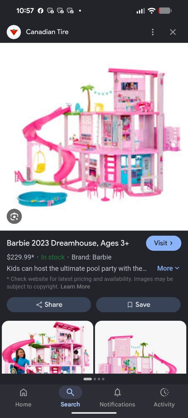 Pink Barbie Dreamhouse Dollhouse with Accessories - photo 2