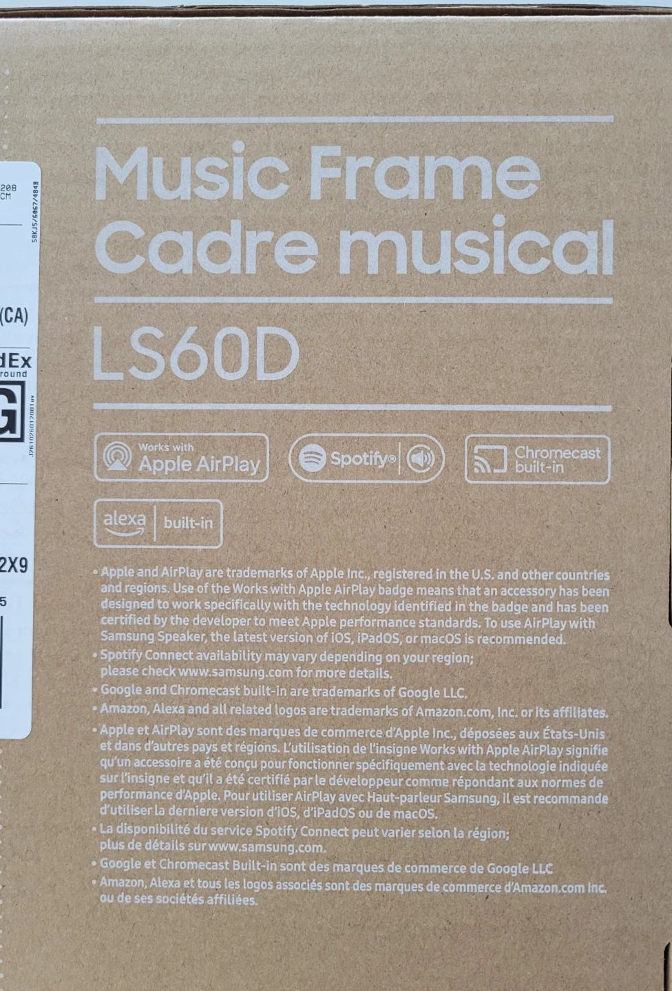 Brand new Samsung LS60D Music Frame Bluetooth wireless speaker - photo 3