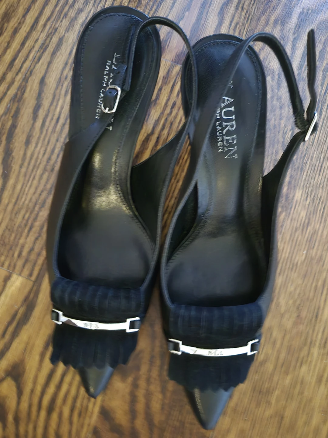 Lauren Ralph Lauren Black Slingback Heels