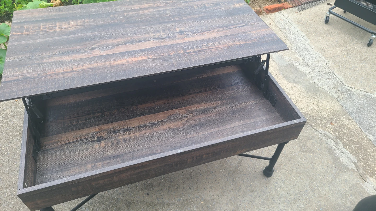 Lift Top Coffee Table with Storage - photo 4