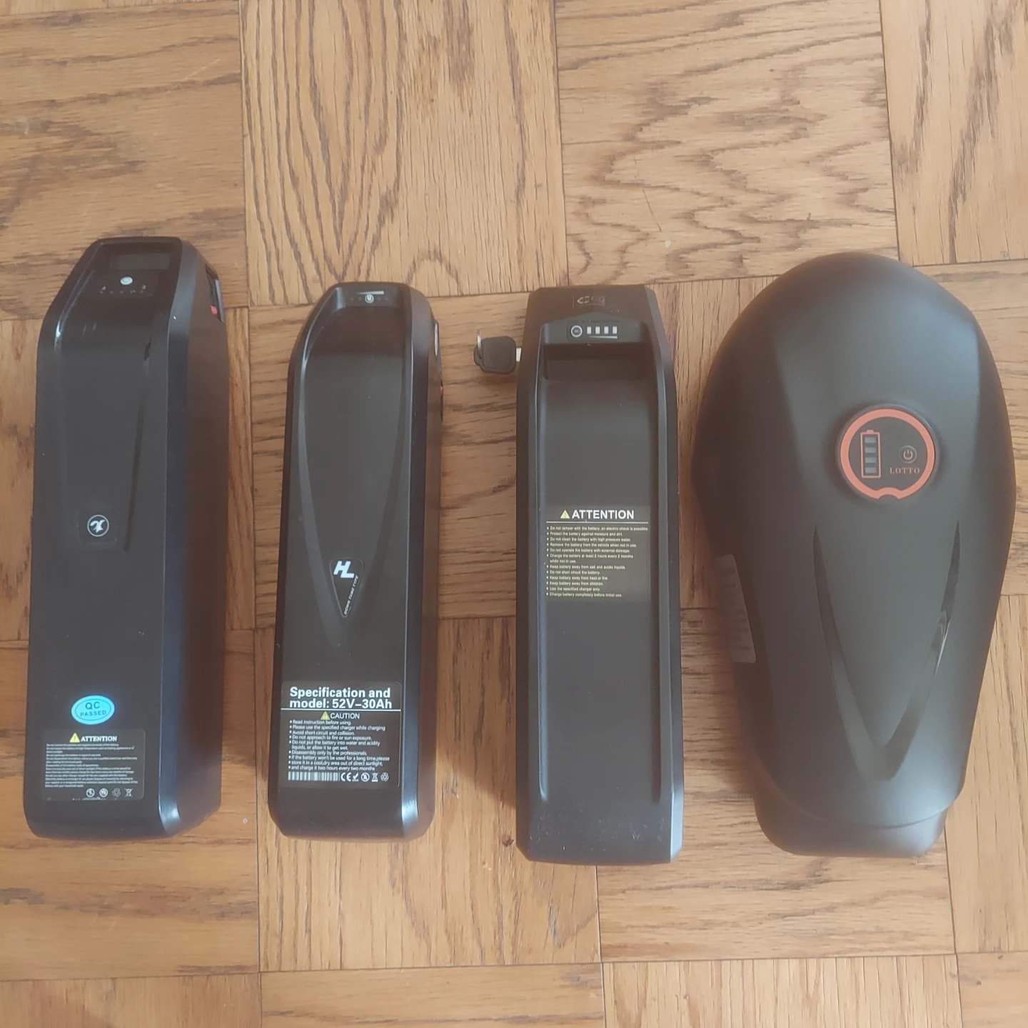 4x Electric Bike Battery Packs