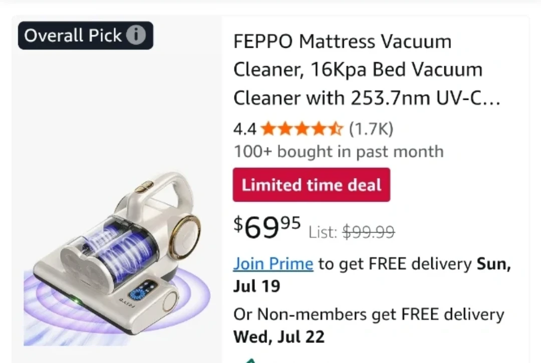 FEPPO Mattress Vacuum Cleaner