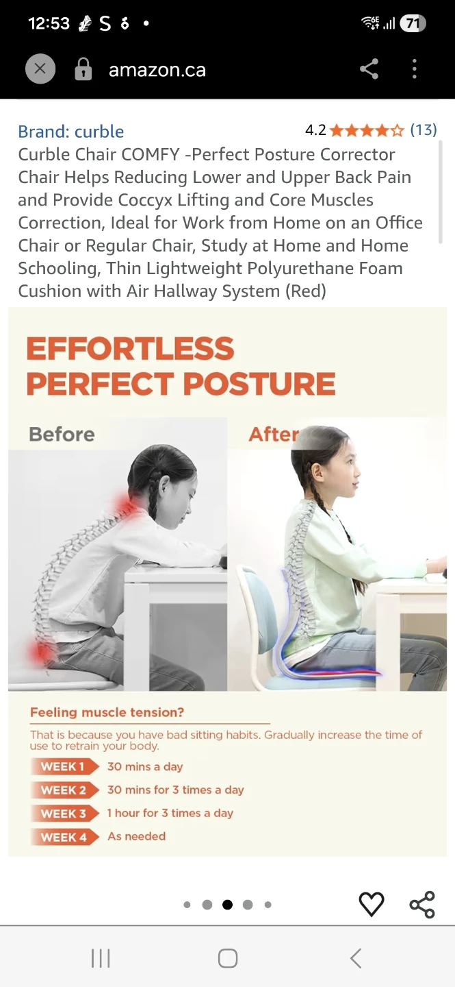 Curble Chair WIDER Posture Corrector - photo 3