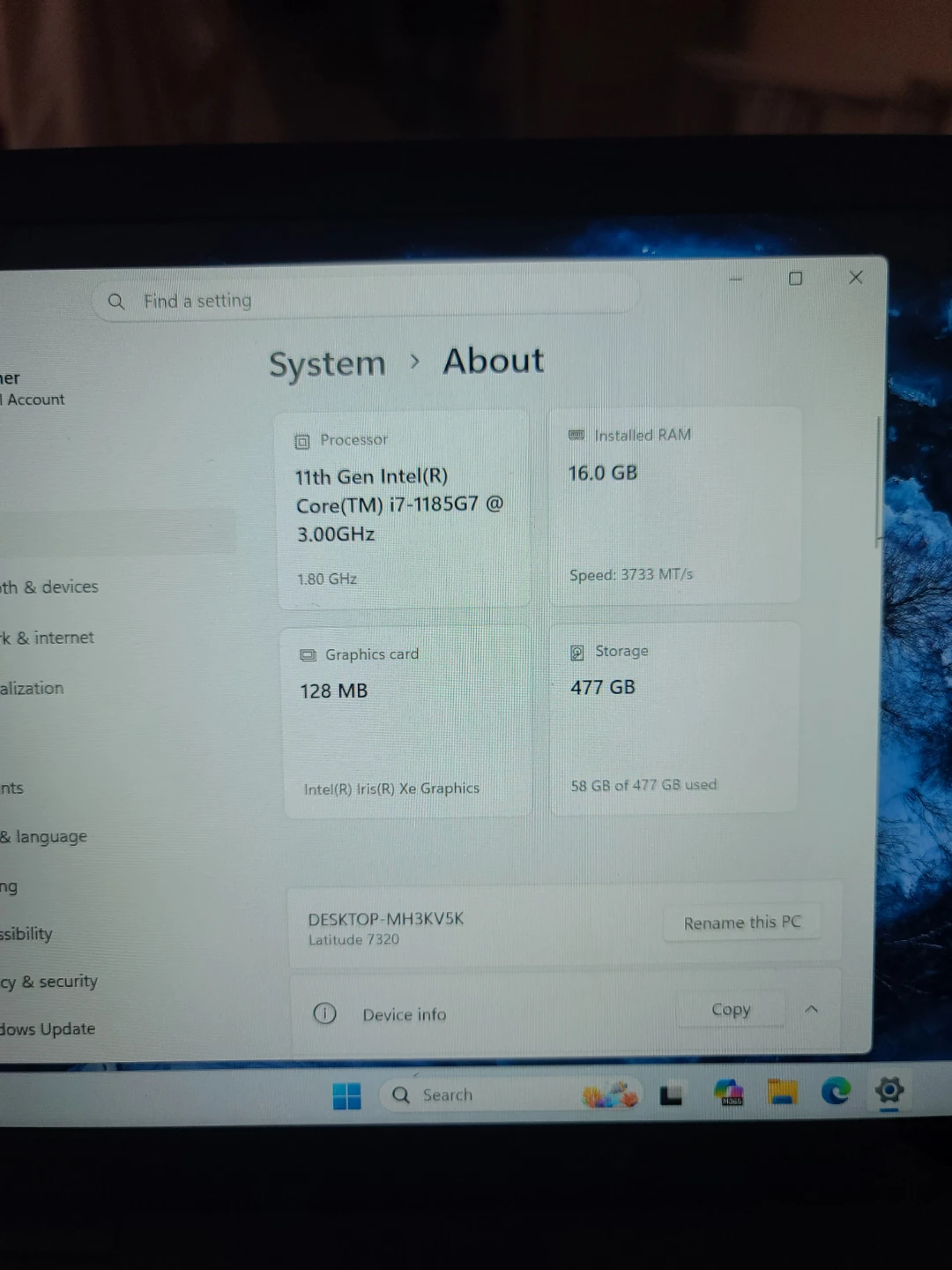 Dell Latitude 7320 Laptop