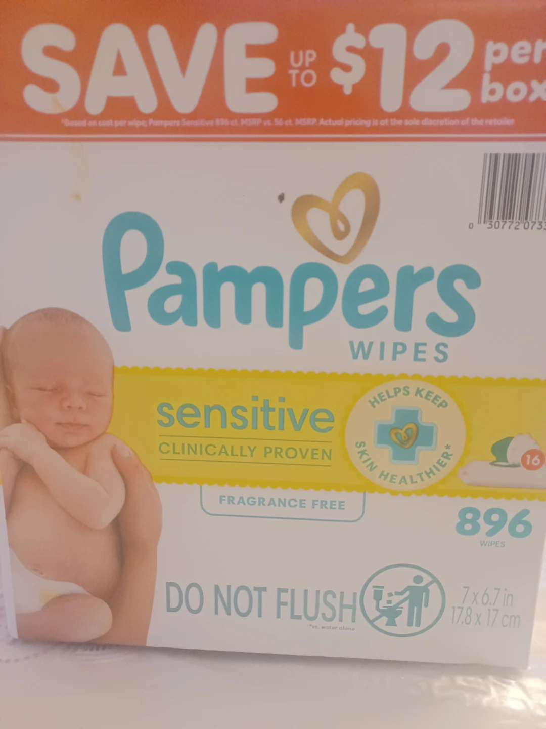 Pampers Sensitive Wipes - 896 Count