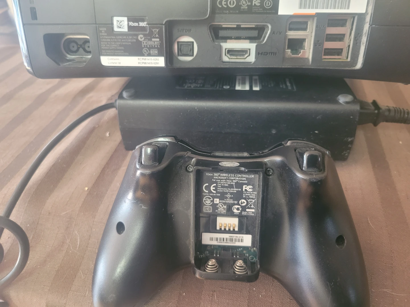Xbox 360 S Console with Controller and Power Brick - photo 5