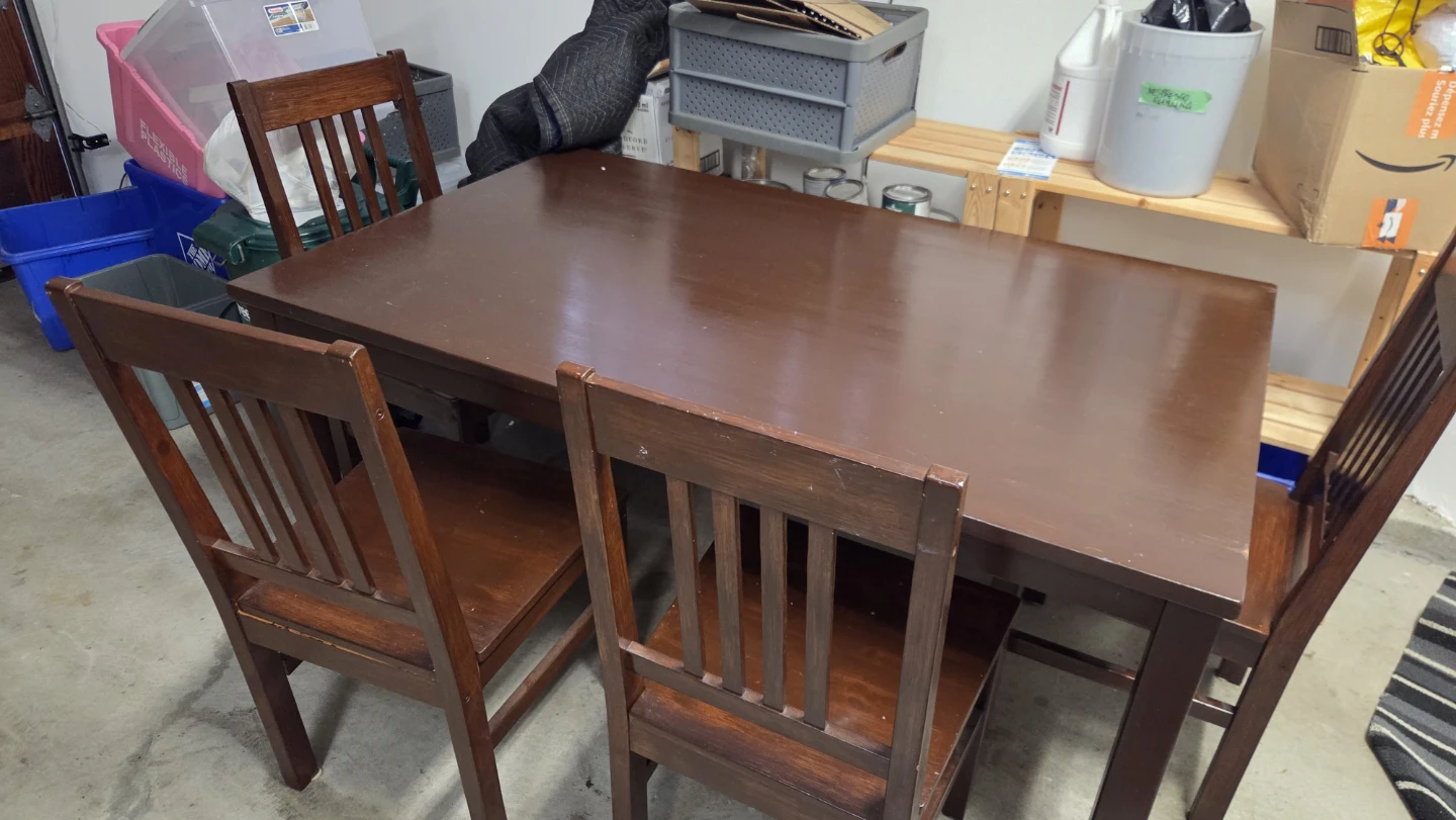Kitchen table and chairs
