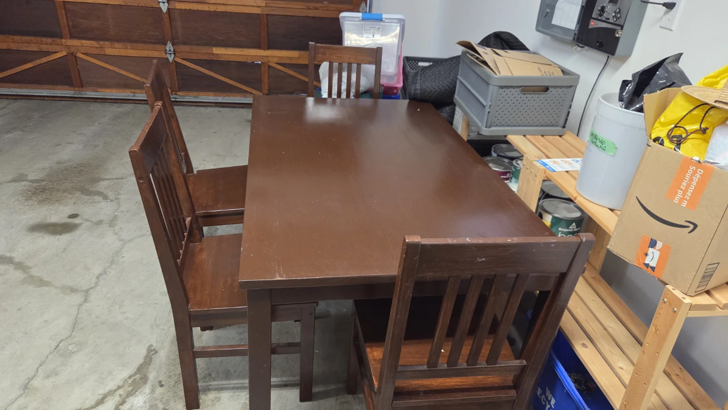 Kitchen table and chairs - photo 2