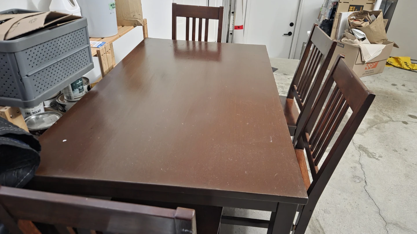 Kitchen table and chairs - photo 4