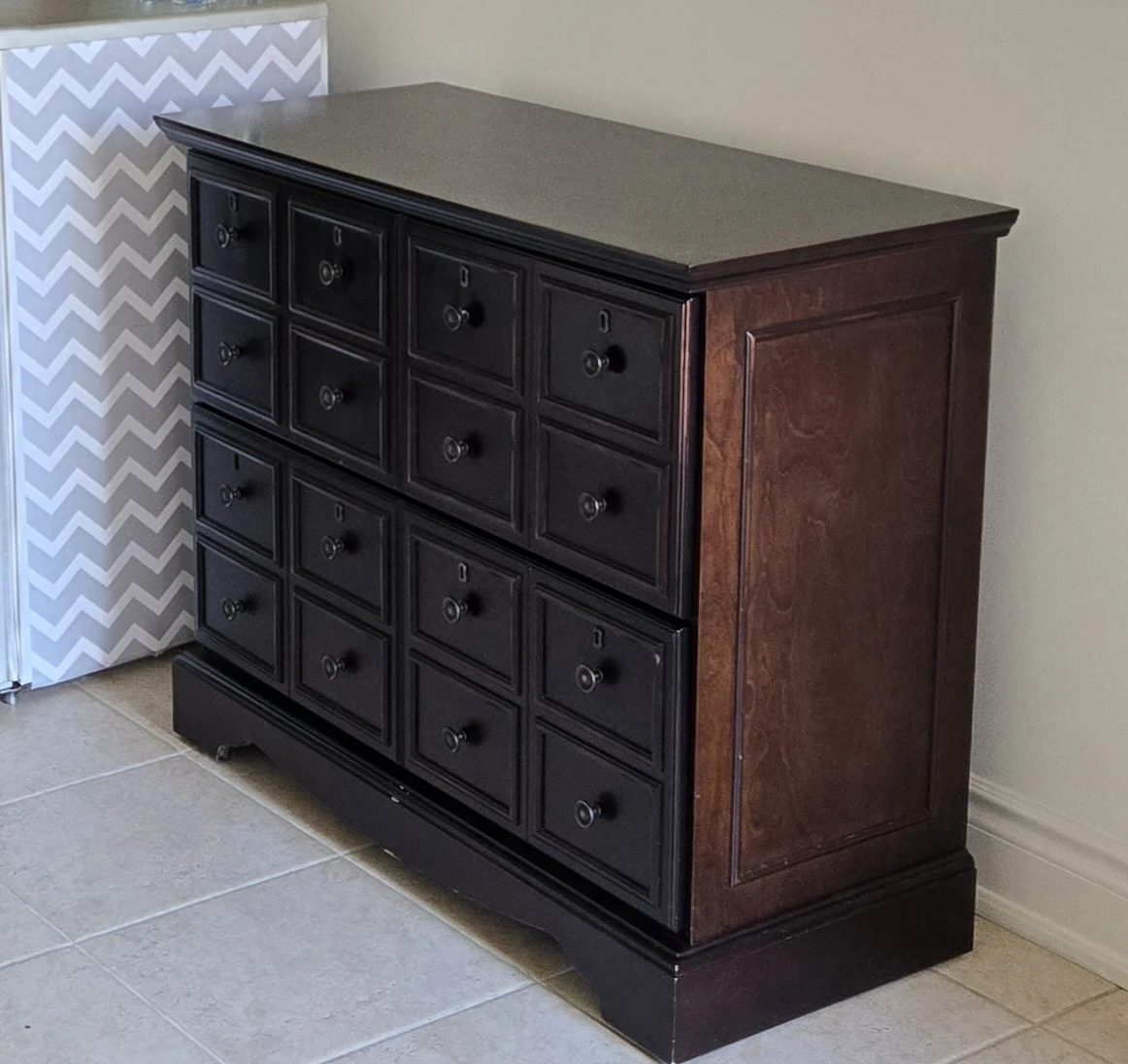 Bombay Dark Wood Multi-Drawer/Filing Cabinet - photo 3