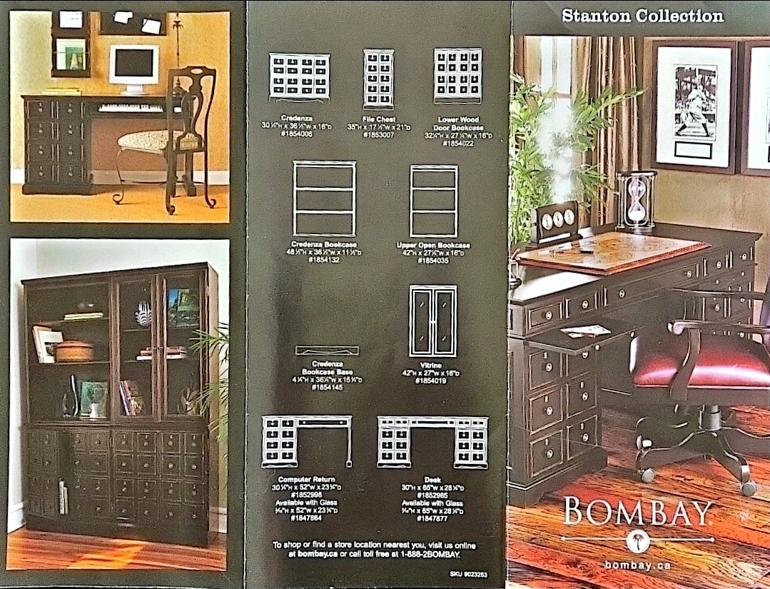 Bombay Dark Wood Multi-Drawer/Filing Cabinet - photo 4