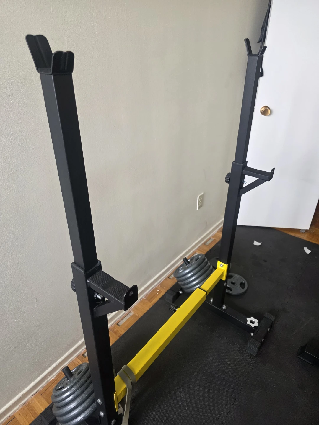 Yellow and Black Squat Rack - photo 2