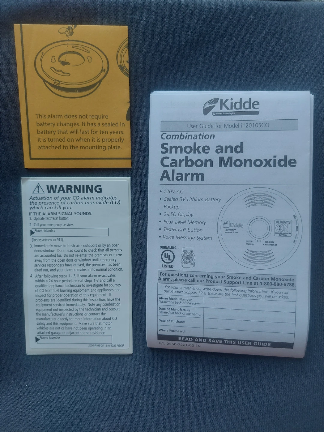 New Kidde 10 Year Smoke + Carbon Monoxide Alarm - photo 4