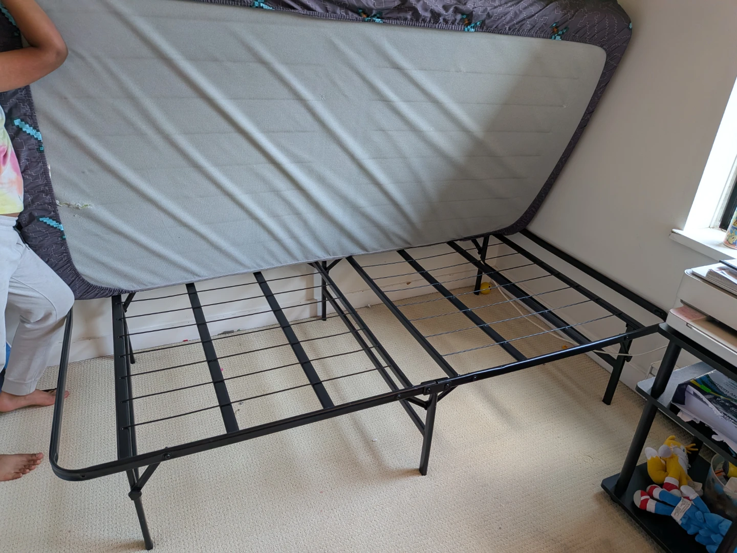 Minecraft Themed Twin Bed Frame and mattress - photo 4