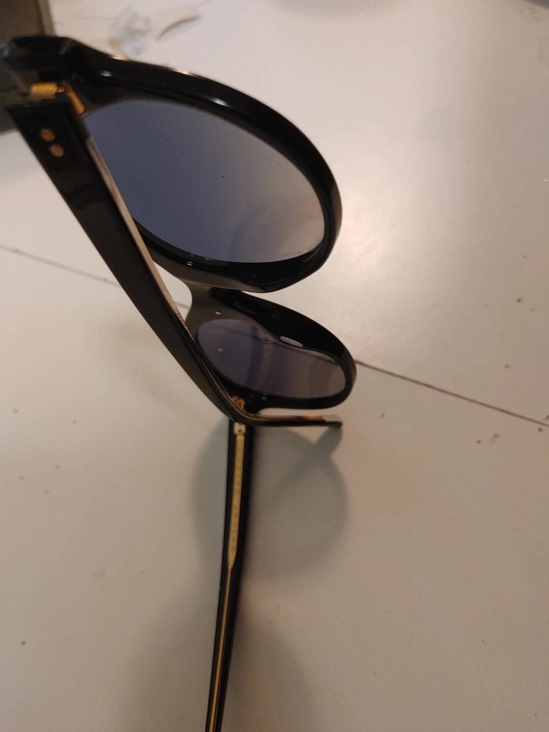 Black Cat Eye Sunglasses with Pink Lenses - photo 2
