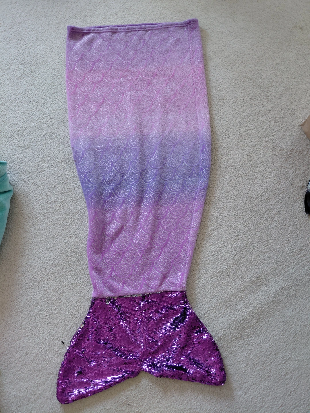 Purple Mermaid Tail Blanket - photo 2