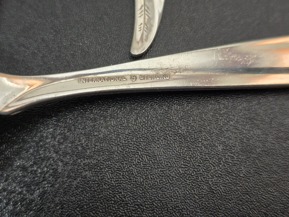 International Sterling Pine Spray Sterling Silver Cutlery Set - photo 3