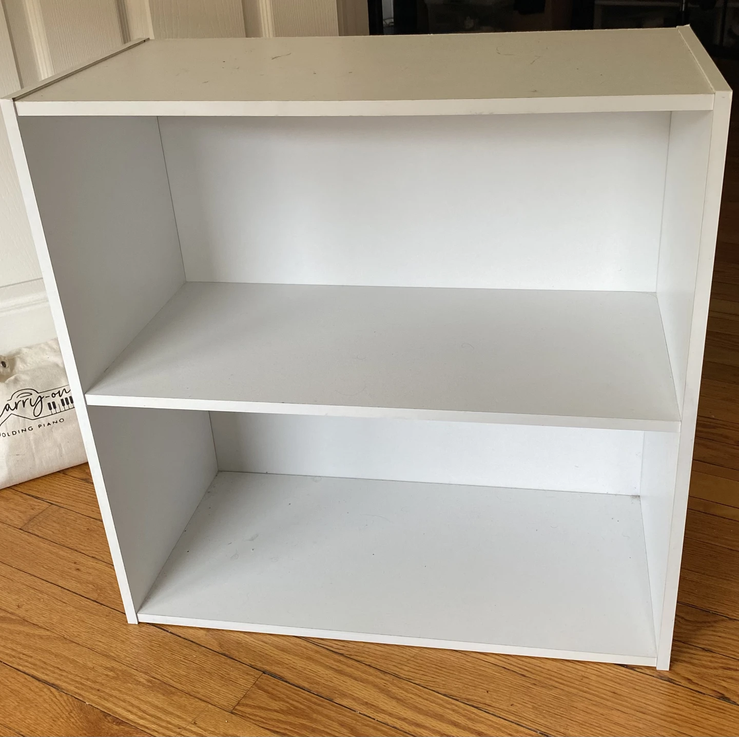 White 2-Shelf Bookcase