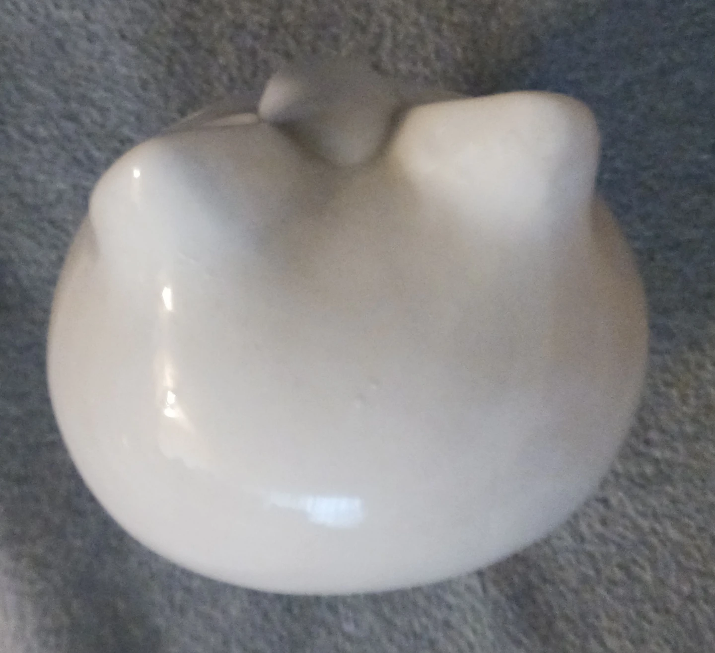 White Ceramic Owl Figurine - photo 2