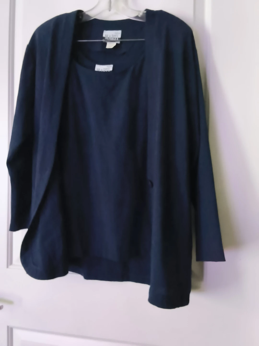 Marti Miami Navy Blue Top and Cardigan Set Size Small - photo 2