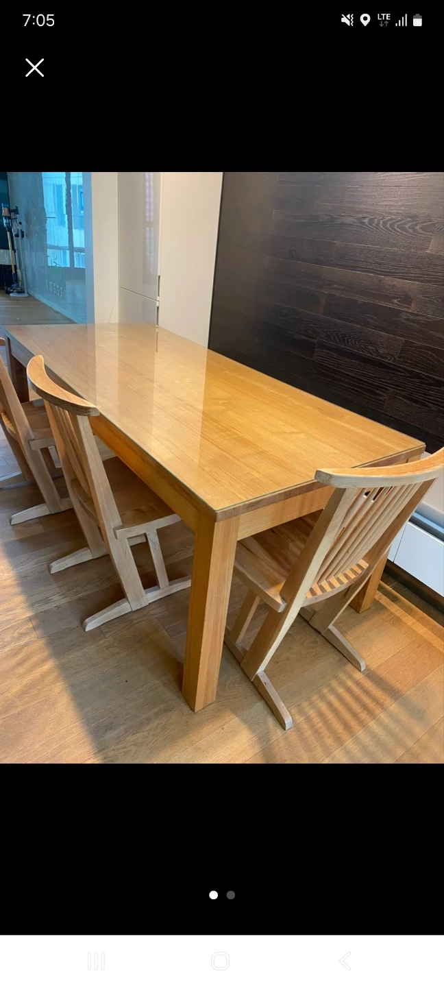 Quality Solid Wood Dining Table Set