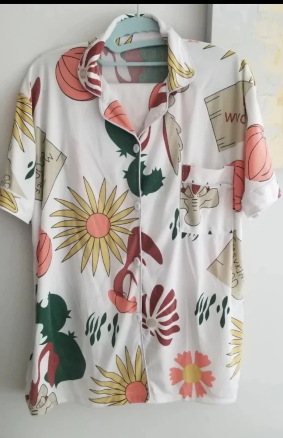 Floral and Animal print Pajama Set