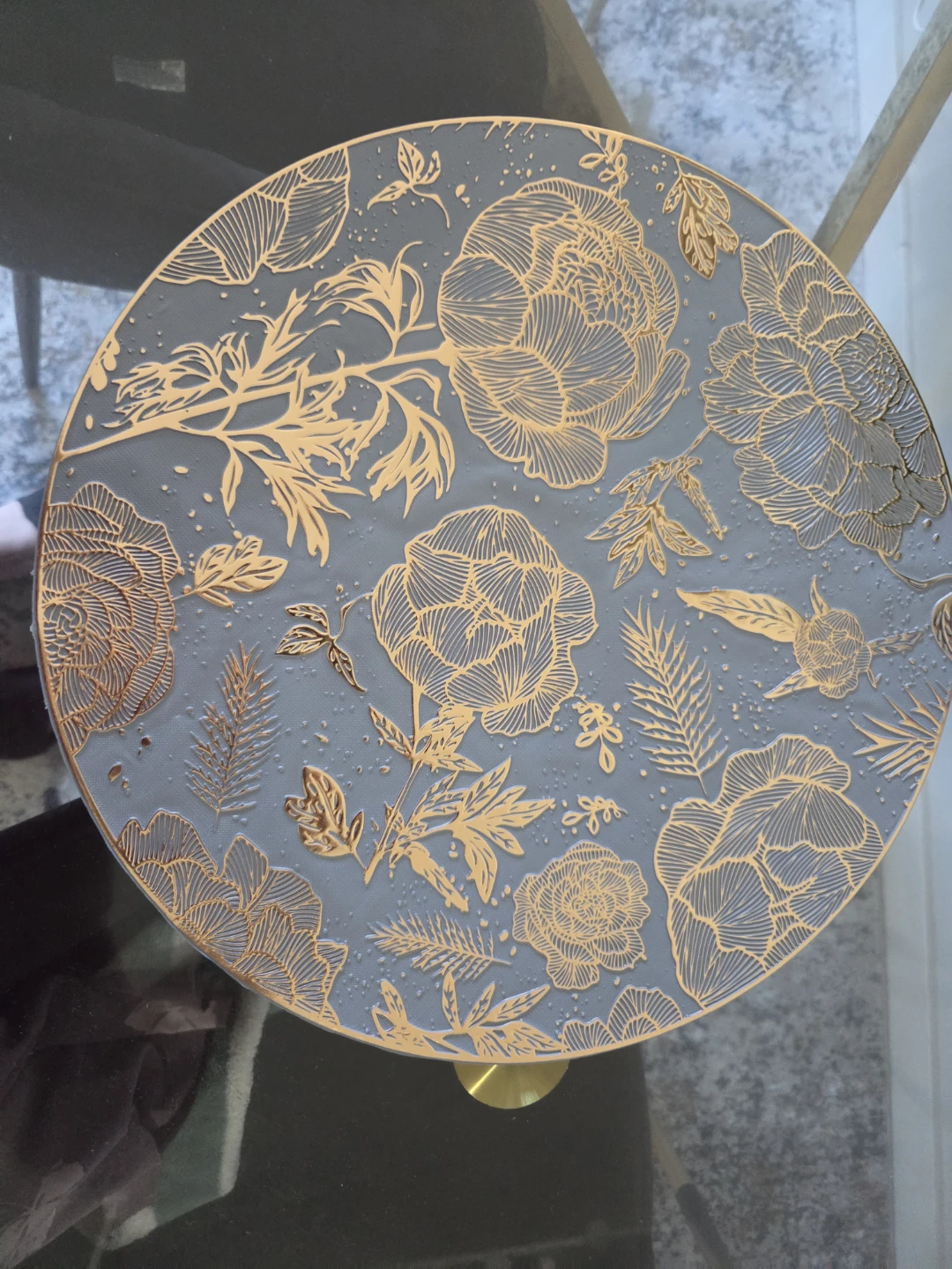Round Floral table mat (6pcs)