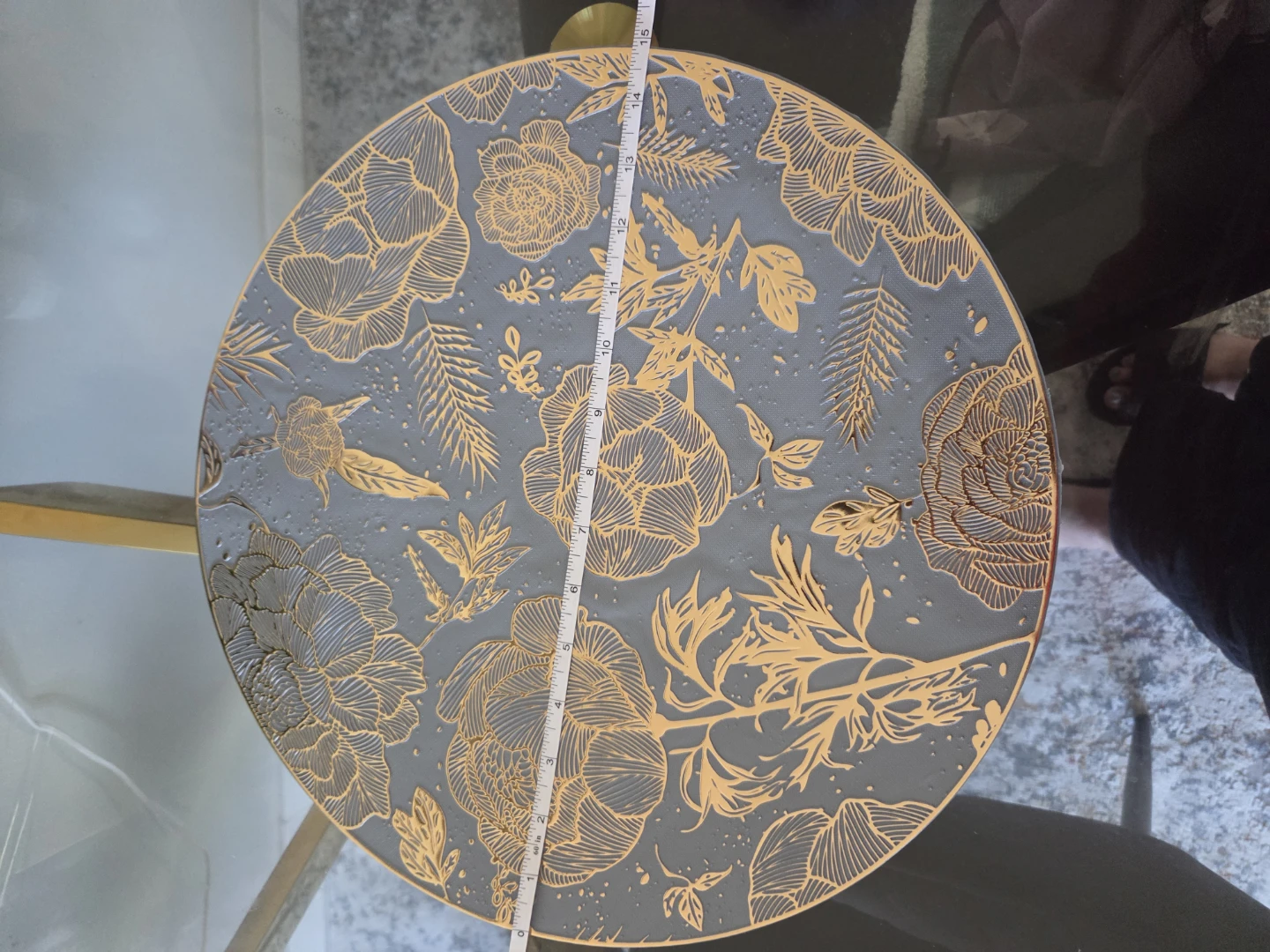 Round Floral table mat (6pcs) - photo 3