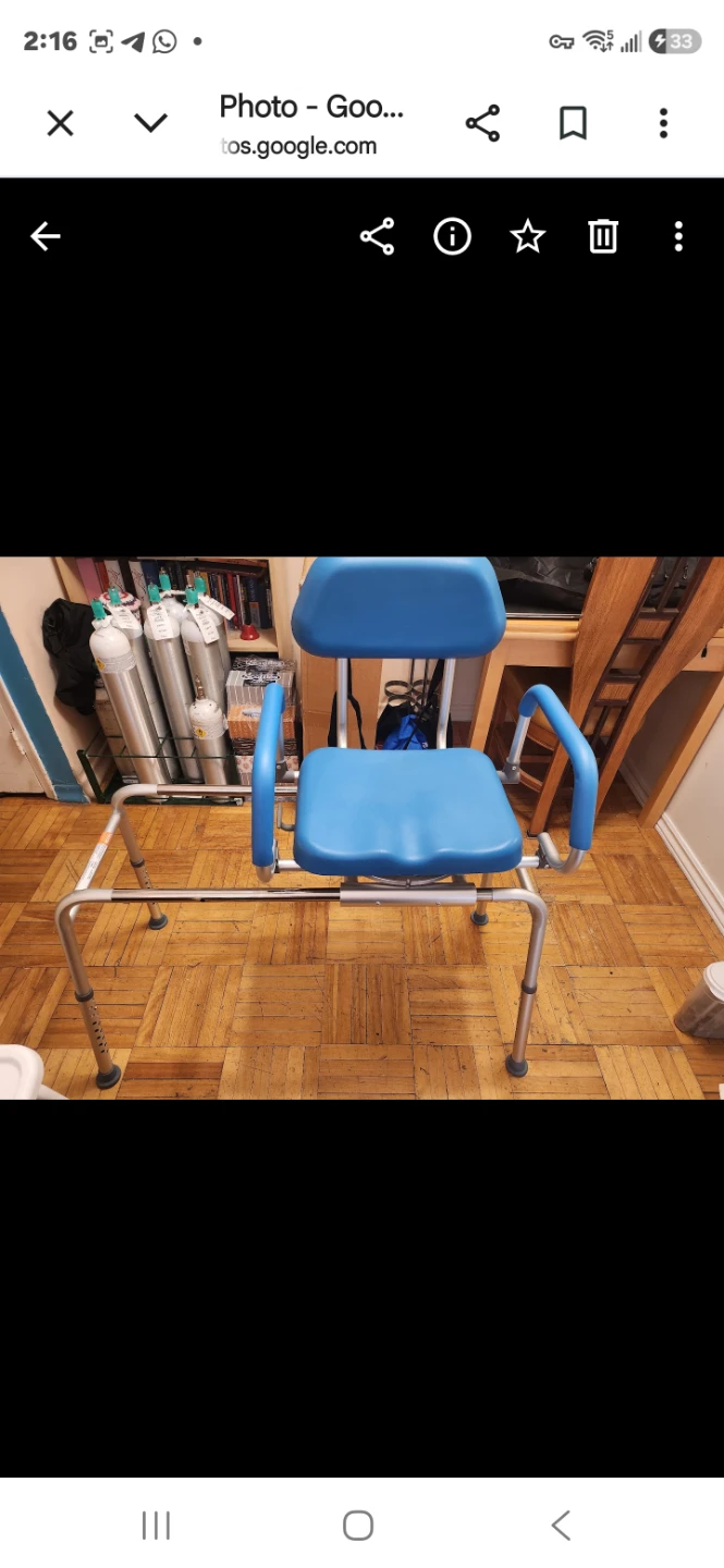 Sliding Tub Transfer Bench Shower Chair - photo 2