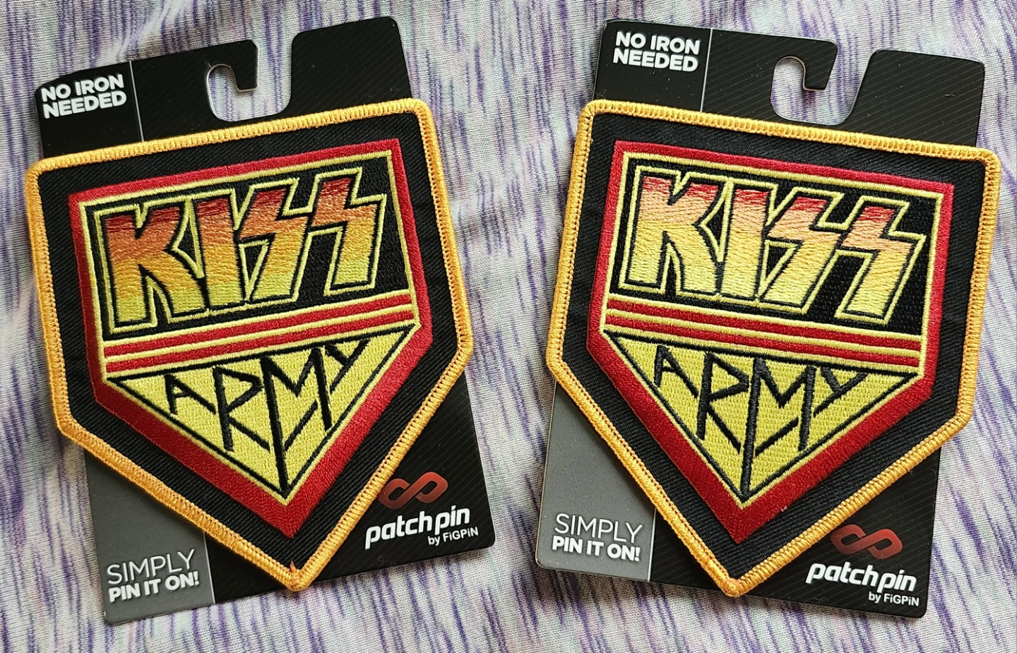 KISS Army Patch Pin Set