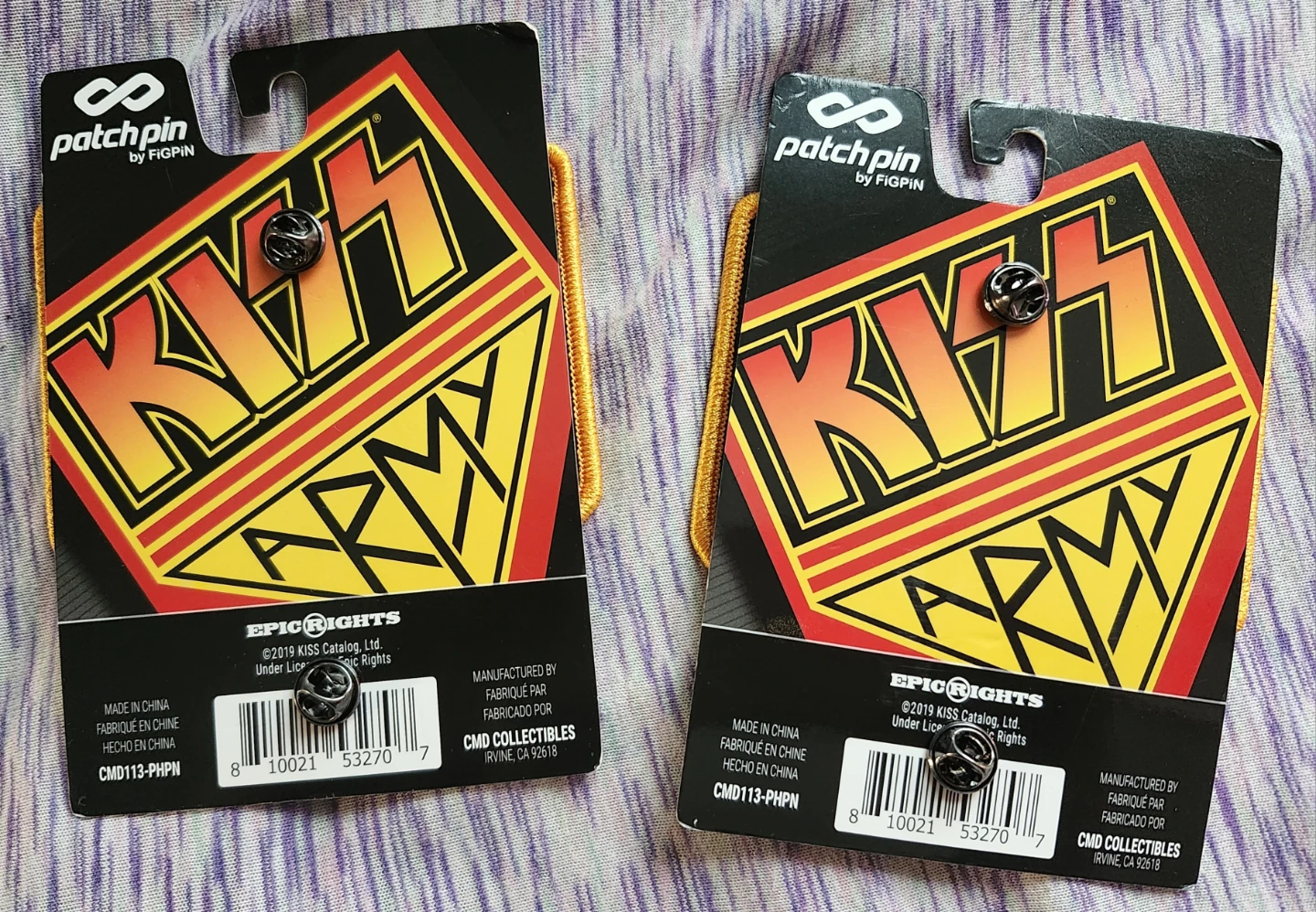 KISS Army Patch Pin Set - photo 2