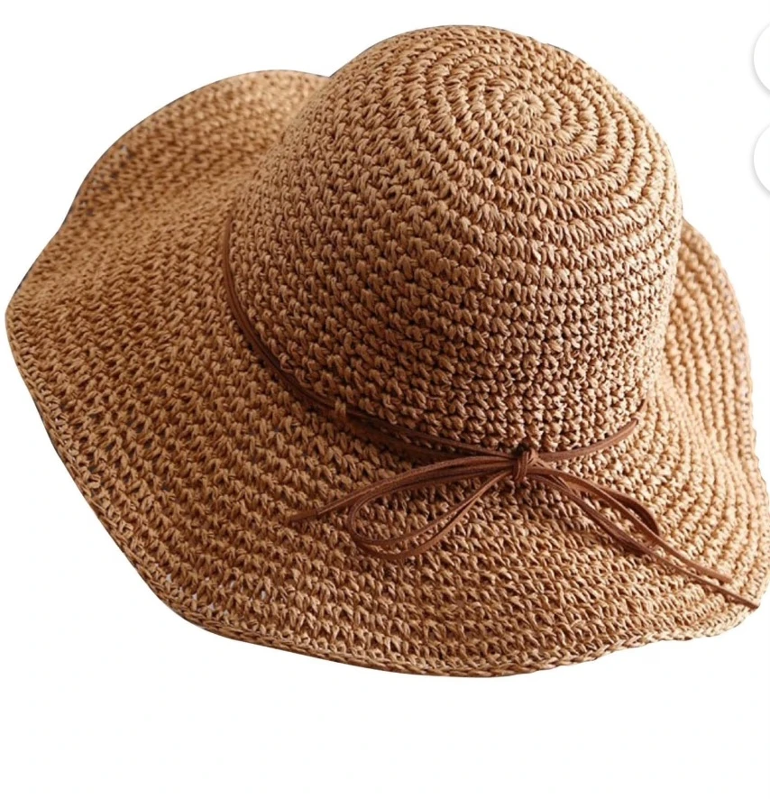 Large Woven Beach Hat