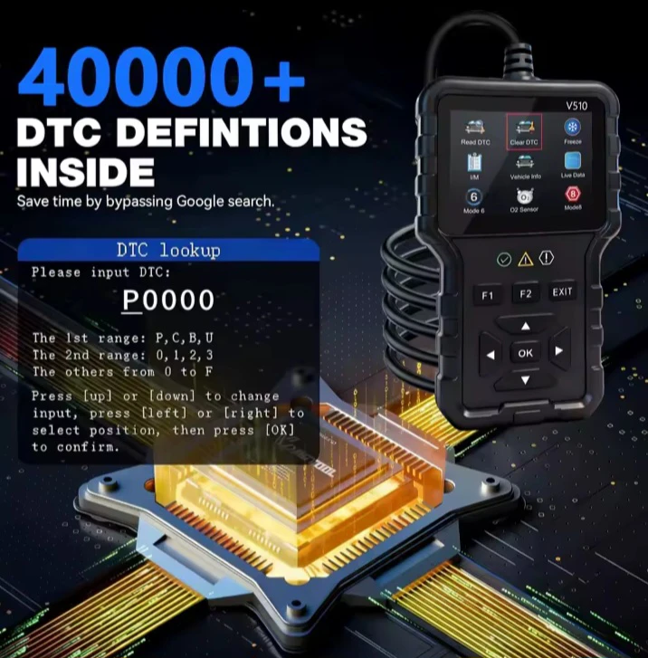 V510 OBDII Car Diagnostic Scanner Tool - photo 5