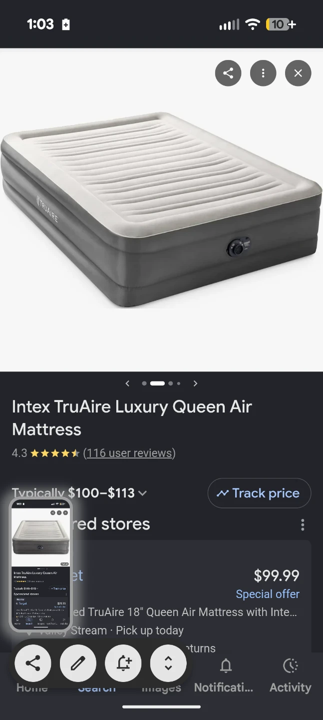 Intex TruAiro Queen Air Mattress - photo 2