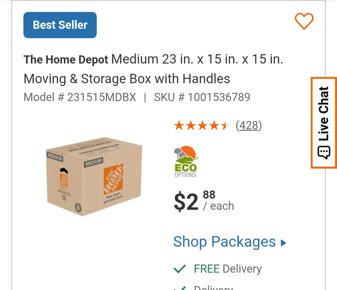Medium Moving Boxes and TV Box - photo 5