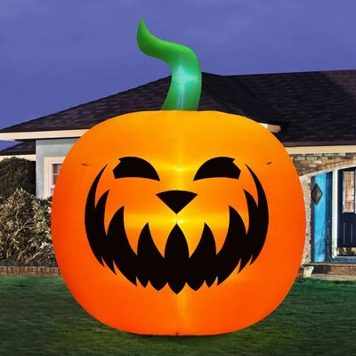 New outdoor huge 12ft led Lighted Pumpkin Inflatable