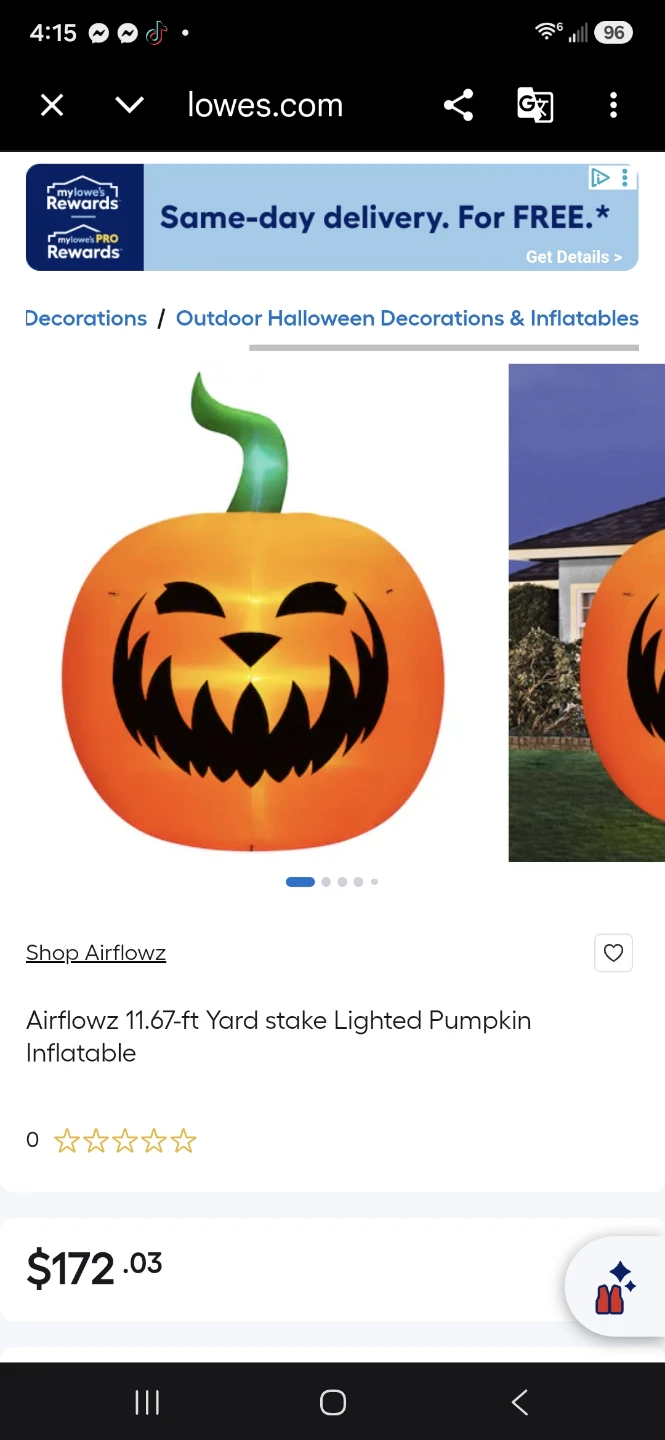New outdoor huge 12ft led Lighted Pumpkin Inflatable - photo 4