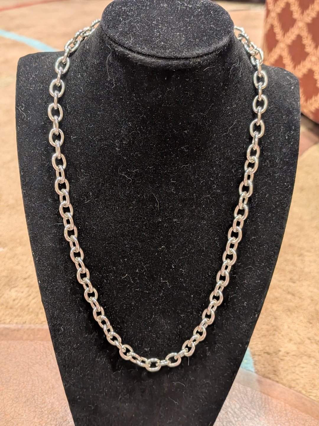 Thick Stainless Steel Cable Chain Necklace