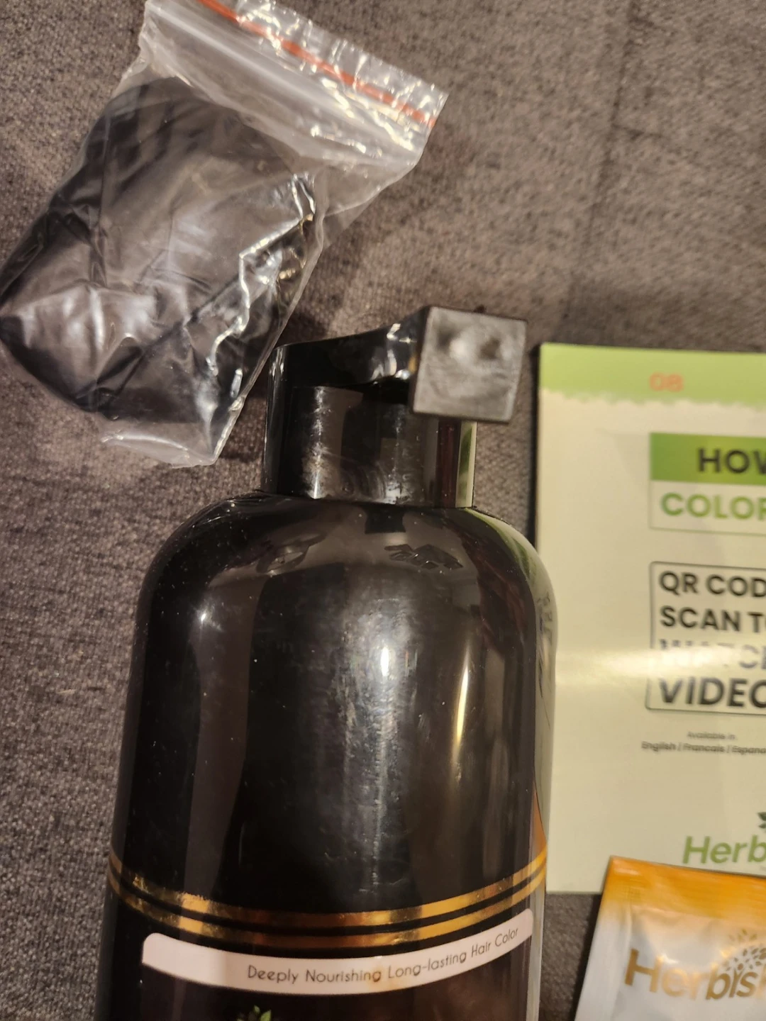 Herbishh 100% Coverage Black Color Shampoo+Conditioner in one - photo 4
