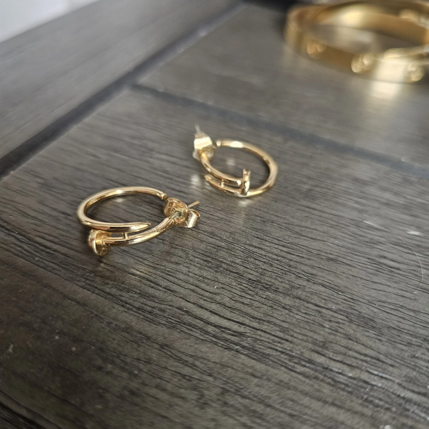Gold-tone Hoop Earrings