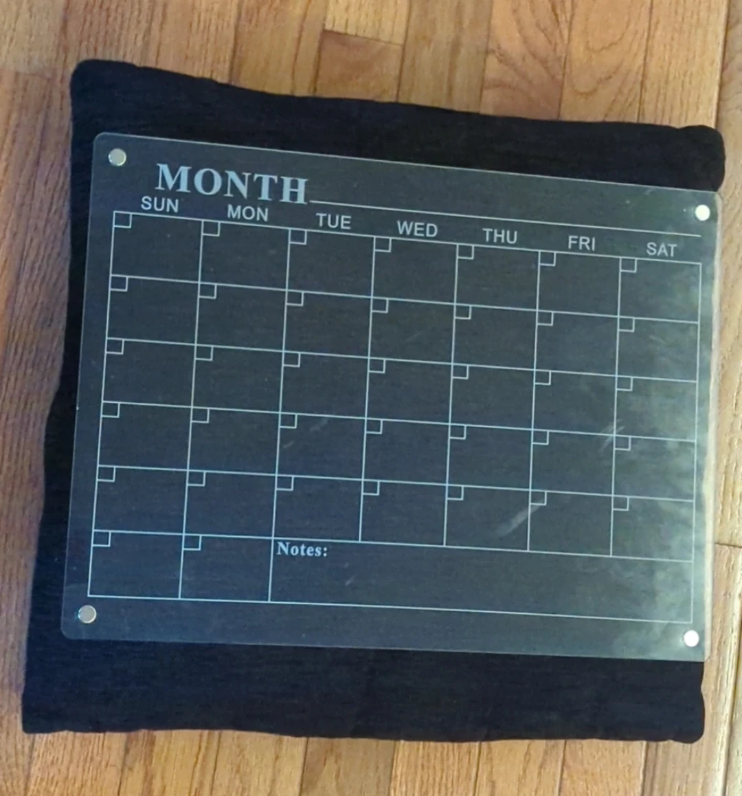 Acrylic Monthly Calendar Board