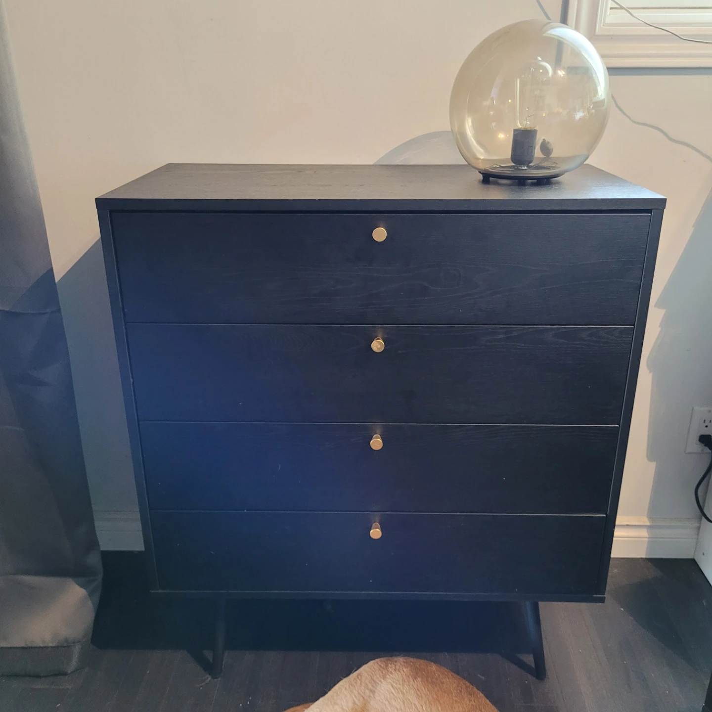 Black Dresser and Two Nightstands Set - photo 5