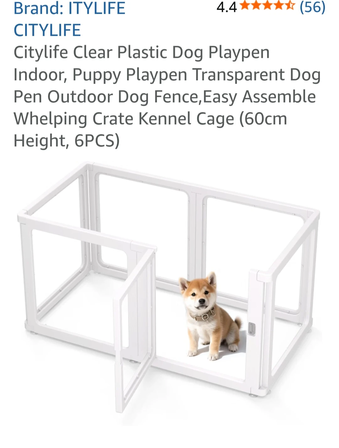 Pet Play Pen Acrylic