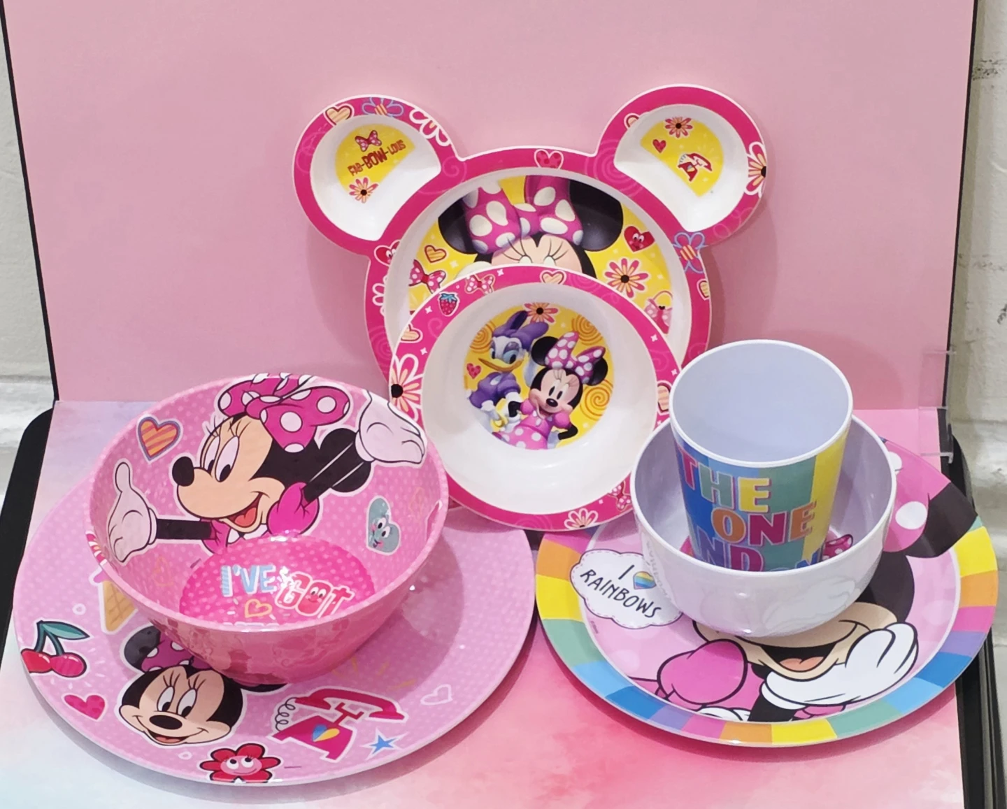 Minnie Mouse Toddler Girl Plate, Bowl, and Cup Set - photo 2