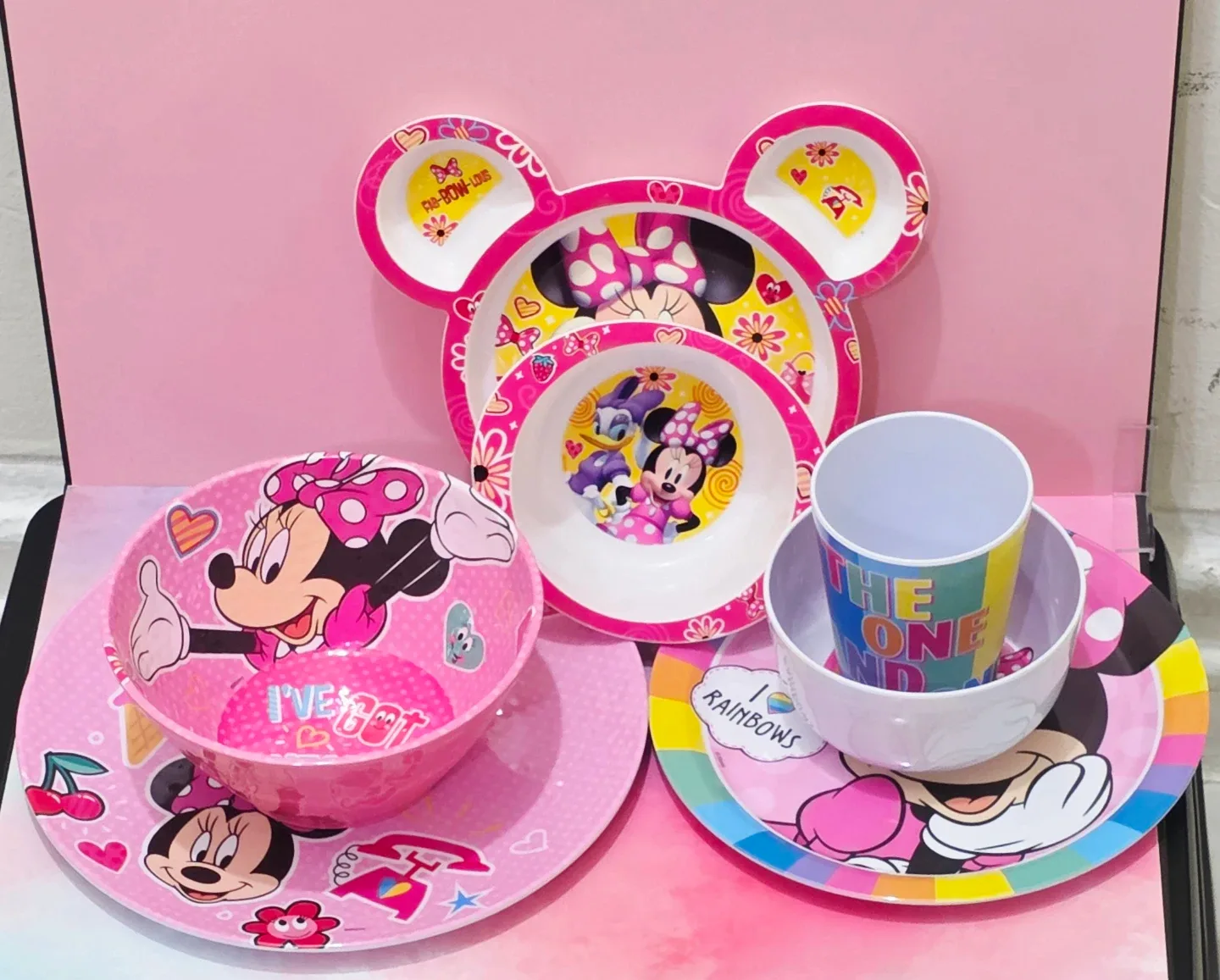 Minnie Mouse Toddler Girl Plate, Bowl, and Cup Set - photo 2