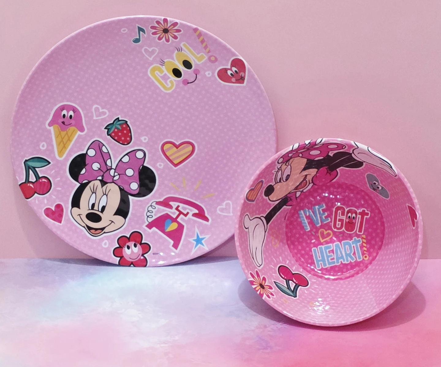 Minnie Mouse Toddler Girl Plate, Bowl, and Cup Set - photo 4