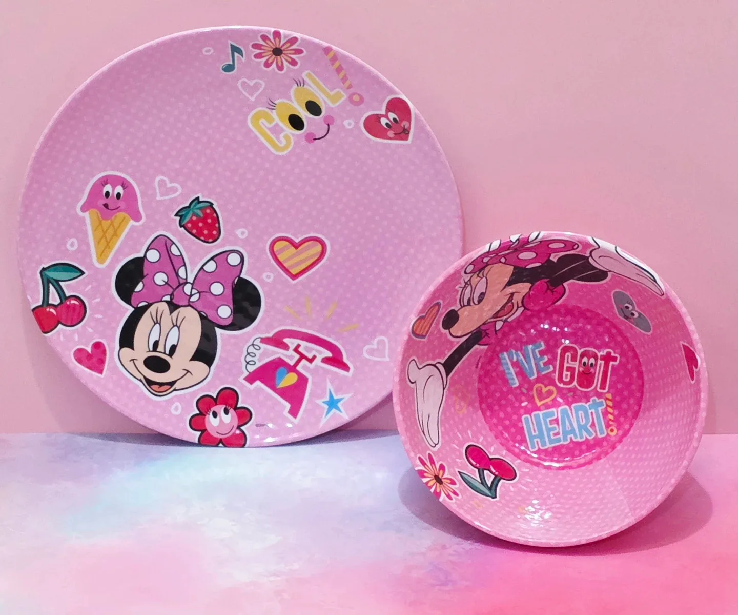 Minnie Mouse Toddler Girl Plate, Bowl, and Cup Set - photo 4
