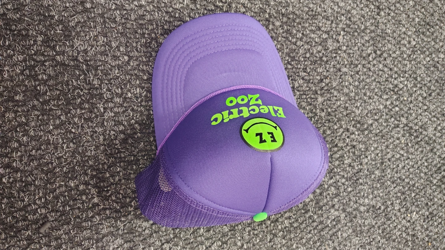 Electric Zoo Purple Mesh Trucker Hat - photo 2