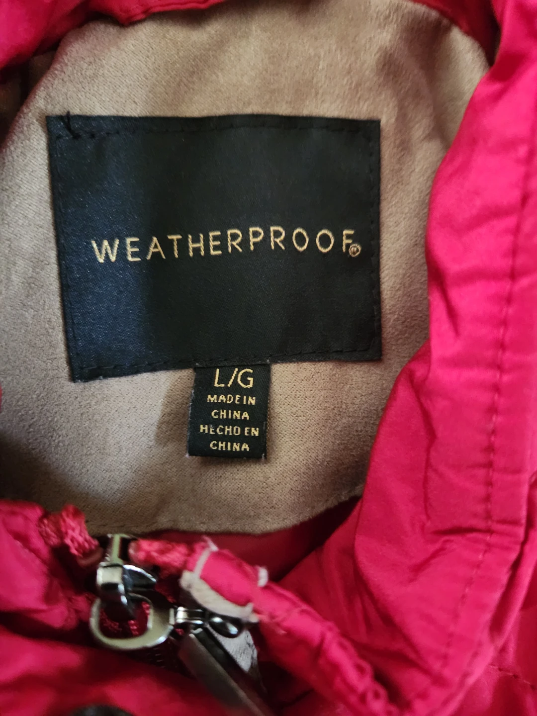 Weatherproof Quilted Hooded Jacket Size L