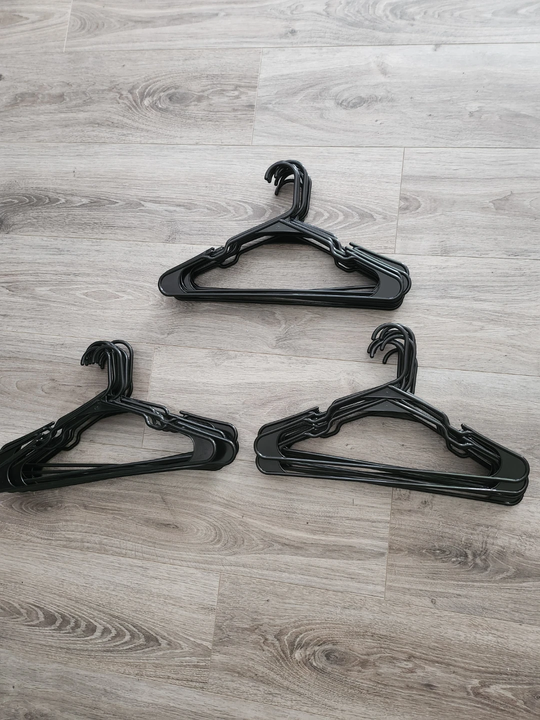 Set of  Black Plastic Hangers (30)